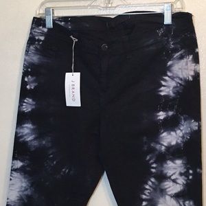 J Brand low rise tie dye jeans